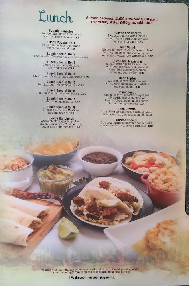 El Valle Mexican Restaurant Menu image 3